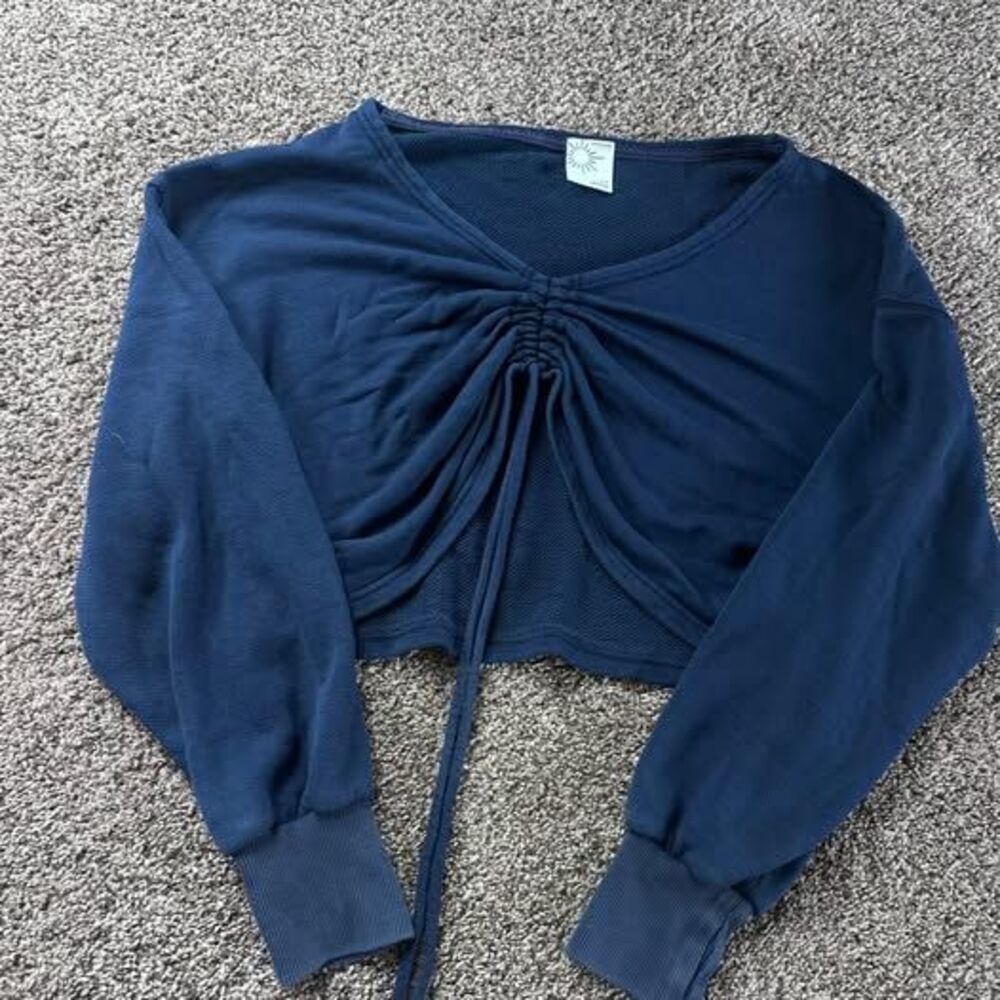 OFFLINE by Aerie Cinched Front Cropped Sweatshirt